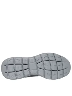 Baskets running grises à semelle plate avec une fermeture slip-on