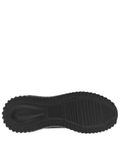 Baskets running noires avec slip-on à la chevillière et des lacets plats