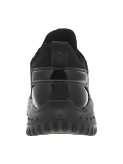 Baskets running noires avec slip-on à la chevillière et des lacets plats
