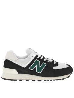 Baskets running noires à talon plat et à lacets plats avec patch de la marque