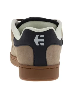Baskets skate marron à talon plat avec un logo en relief au talon