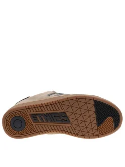 Baskets skate marron à talon plat avec un logo en relief au talon