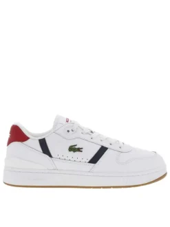 Baskets tennis blanches à talon plat et à lacets plats avec logo brodé
