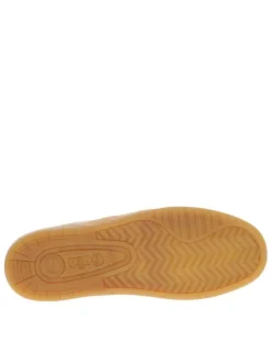 Baskets tennis bleues à semelle à talon plat et à lacets plats avec nom iconique