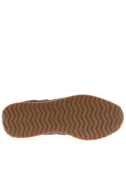 Baskets tennis 471 bleu marine à talon plat avec un empiècement nubuck