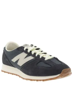 Baskets tennis 471 bleu marine à talon plat avec un empiècement nubuck