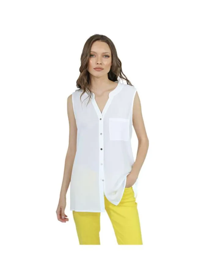 Blouse boutonnée unie
