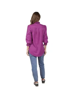 Blouse boutonnée unie