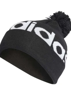 Bonnet noir en maille interlock