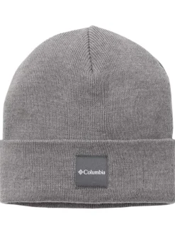 Bonnet anthracite uni avec une étiquette avec nom de la marque