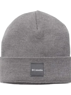 Bonnet anthracite uni avec une étiquette avec nom de la marque