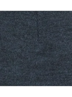 Bonnet bleu marine à revers avec patch logo iconique