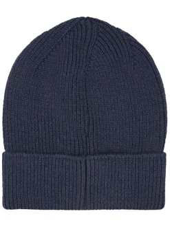 Bonnet marine avec drapeau tricolore brodé sur le revers et détail pailleté