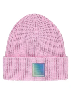 Bonnet à revers rose