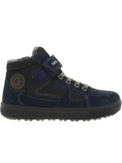 Boots garçon cuir bleu