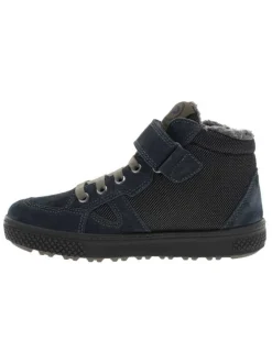 Boots garçon cuir bleu