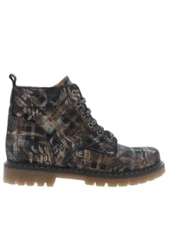 Boots SUSIE marine en cuir