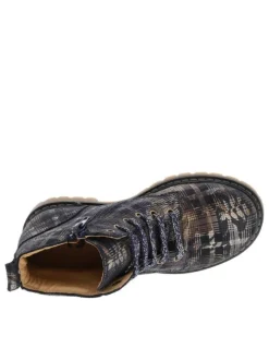 Boots SUSIE marine en cuir