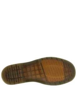Boots en cuir marron à talon décroché bas avec des soufflets élastiqués