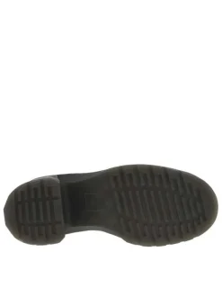 Boots noires à talon décroché haut avec des soufflets élastiqués