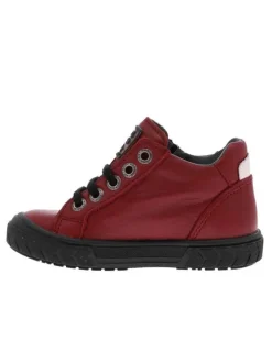 Botillons garçon cuir VIBUSE bordeaux