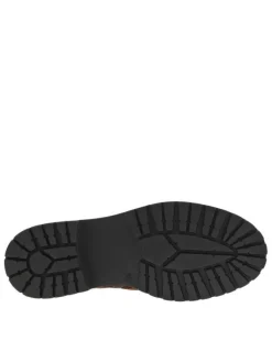 Bottes en cuir léopard avec semelle à talon plat et fermeture zippée