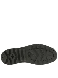 Bottines en cuir kaki à talon plat avec des lacets et un zip latéral