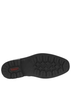 Bottines en cuir marron avec doublure en laine et fermeture zippée