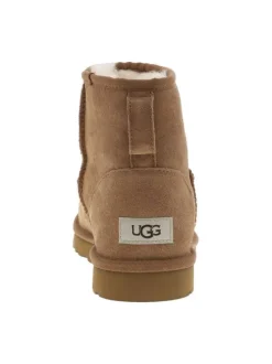 Bottines en cuir suède beige, fourrées en laine, à semelle plate Treadlite et slip-on