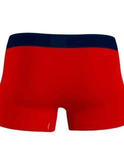 Boxer ajusté en coton rouge
