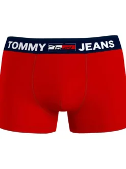 Boxer ajusté en coton rouge