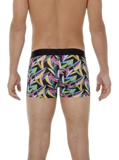 Boxer classique multicolore imprimé avec une coupe près du corps
