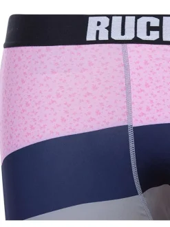 Boxer marine, gris et rose rayé avec ceinture élastiquée logotypée