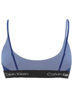 Brassière bleu électrique unie avec une bande élastiquée sous la poitrine