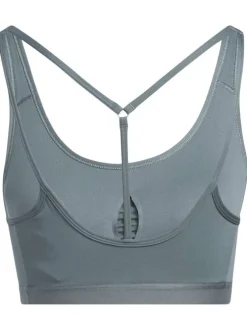 Brassière à bretelles grise col rond
