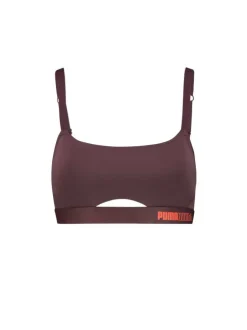 Brassière Puma bordeaux unie