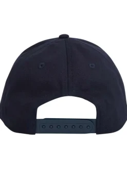 Casquette en coton biologique marine unie avec une coupe strapback