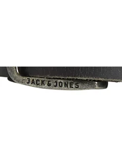 Ceinture Paul en cuir chocolat unie avec un effet légèrement usé