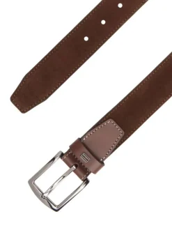 Ceinture brune Denton en cuir effet délavé avec boucle ardillon