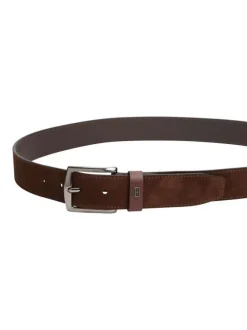 Ceinture brune Denton en cuir effet délavé avec boucle ardillon