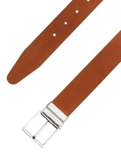 Ceinture camel réversible Hudson en cuir avec boucle ardillon