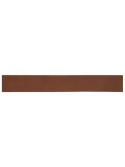 Ceinture camel unie en cuir de vache avec une boucle rectangle