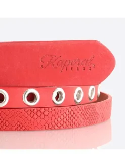 Ceinture femme rouge