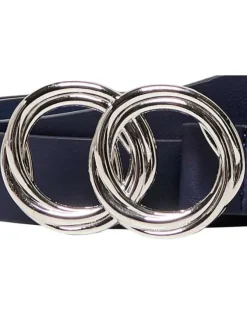 Ceinture marine double boucle unie