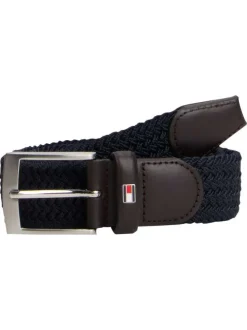 Ceinture marine en maille tressée pourvue d'une fermeture par boucle ardillon