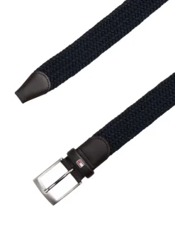 Ceinture marine en maille tressée pourvue d'une fermeture par boucle ardillon