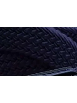 Ceinture marine unie tressée avec extrémité et passant uni