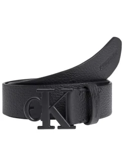 Ceinture noire en cuir