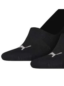 Chaussettes courtes et invisibles blanches en coton avec logo brodé en noir