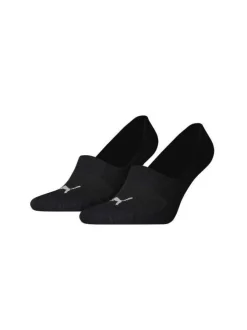 Chaussettes courtes et invisibles blanches en coton avec logo brodé en noir
